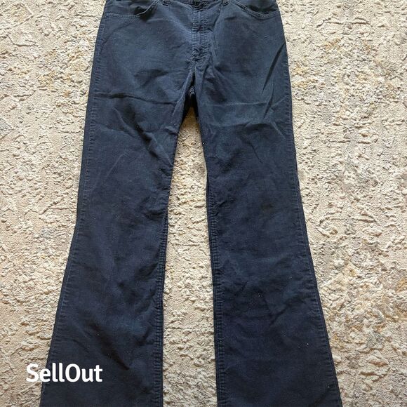 Vintage Levi's 646 Men's Blue Corduroy Flared Pants Size M 32 Inseam